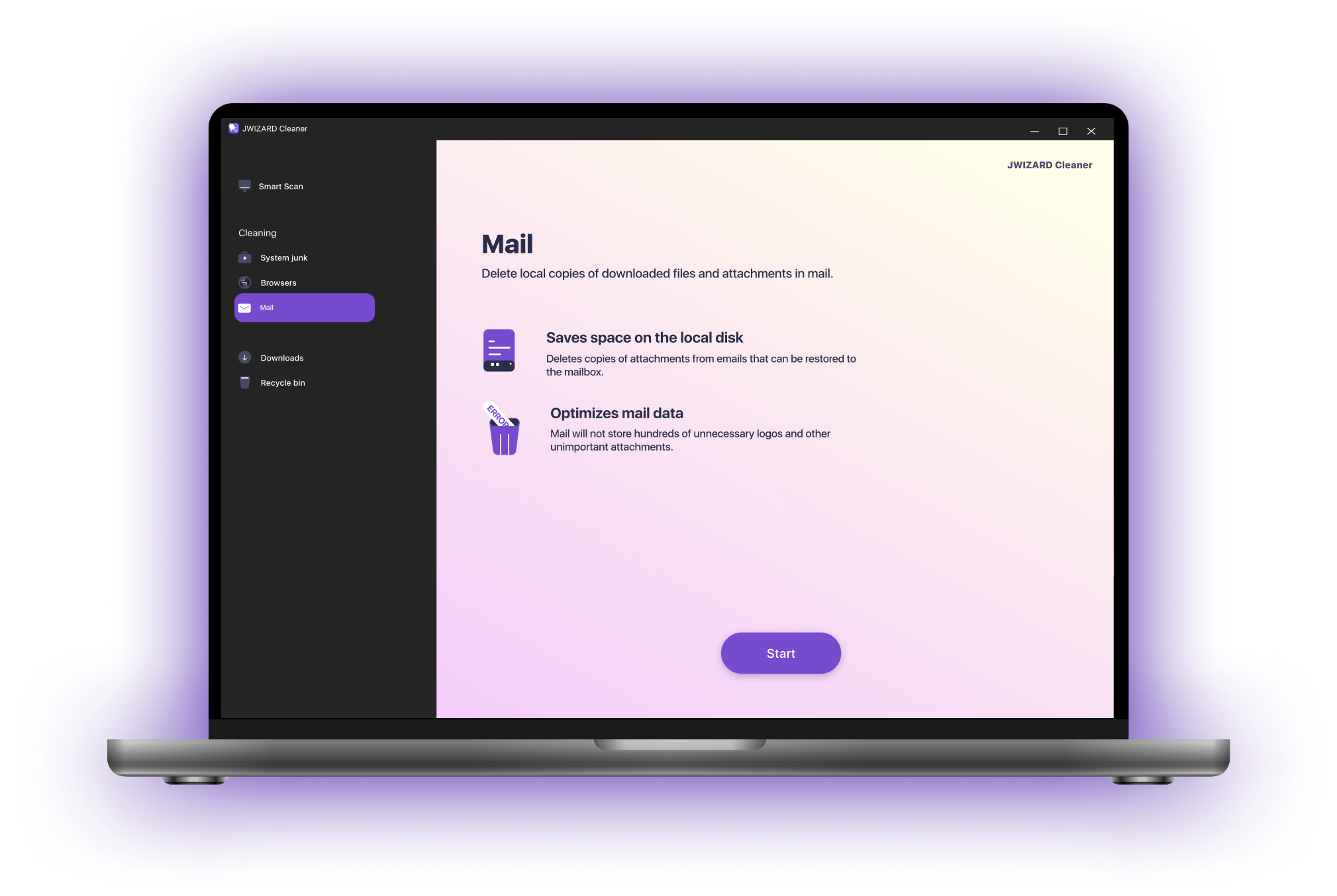 JWIZARD Cleaner App for Windows